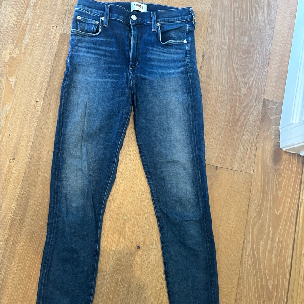 Agolde Dark Blue Denim Jeans
